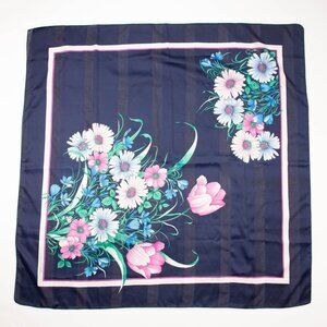 Luca Castellani Tie Rack Floral Scarf Vintage Accessories made in Italy